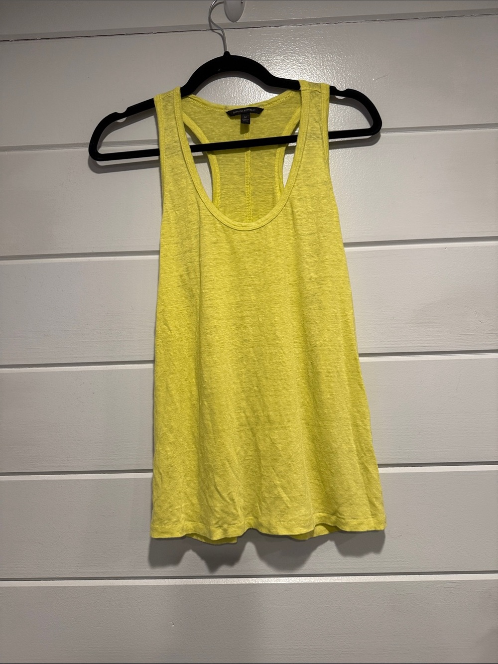 Banana Republic Yellow Racerback Tank.        Size - medium